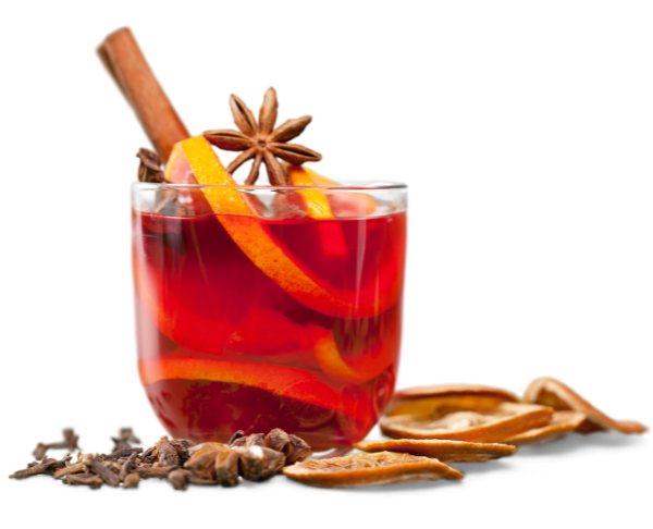 Mulled Wine Glass of mulled wine